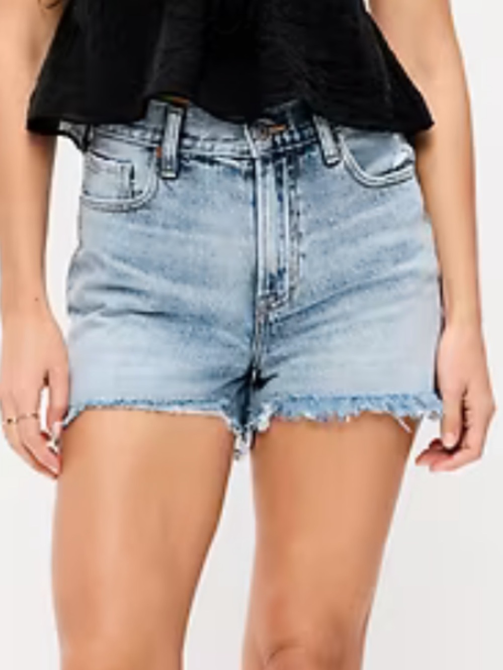 Old Navy Light Wash Distressed Denim Shorts